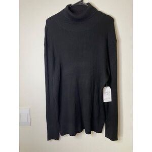 Time and Tru Black Cowl Neck Sweater